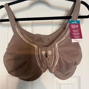 Olga Women's Butterfly Effect Underwire Bra - Tan